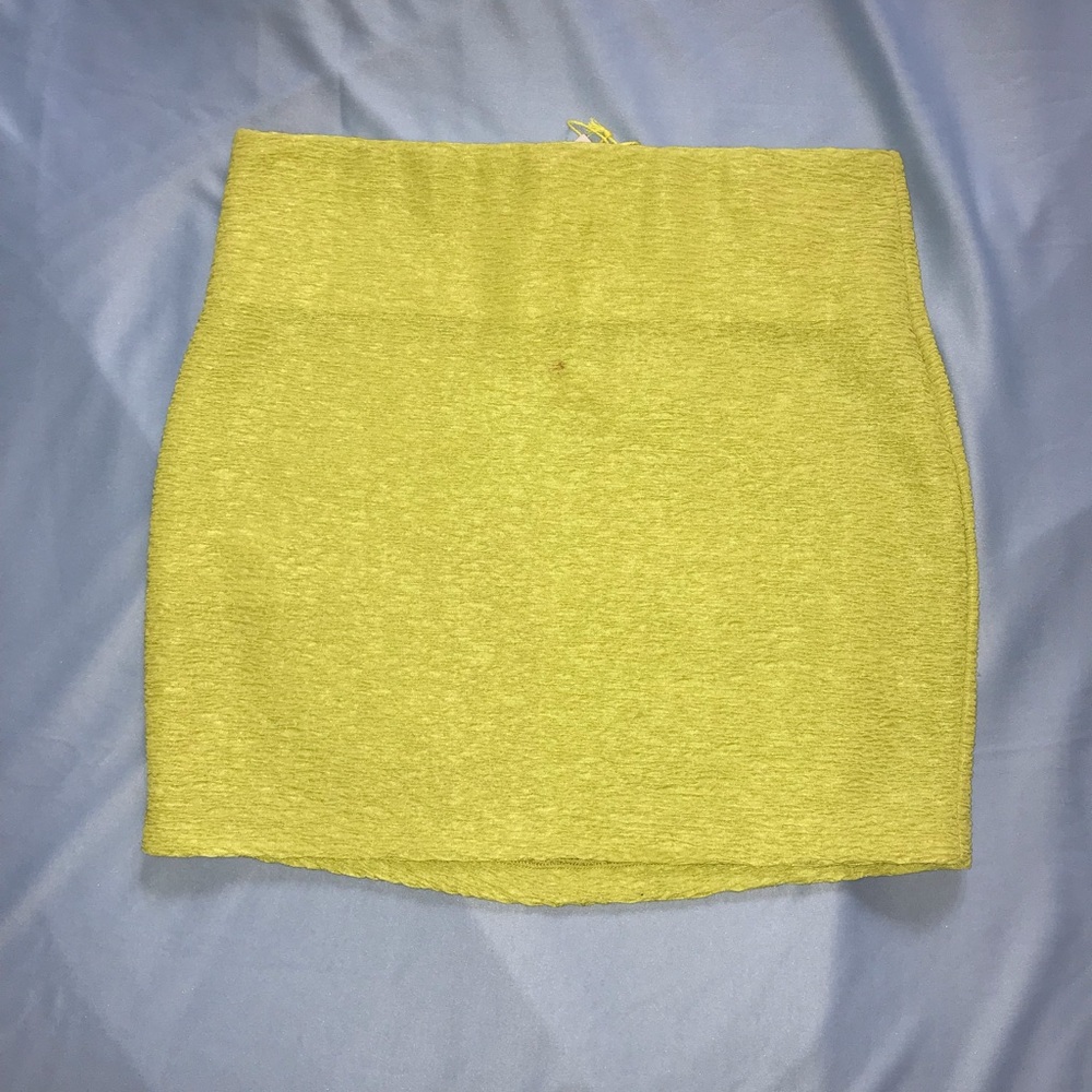 Neon mini skirt
